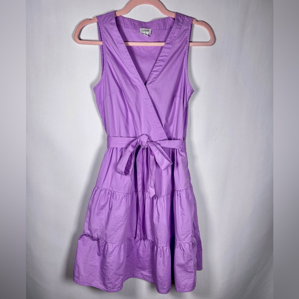 J Crew Lavender Tiered Dress